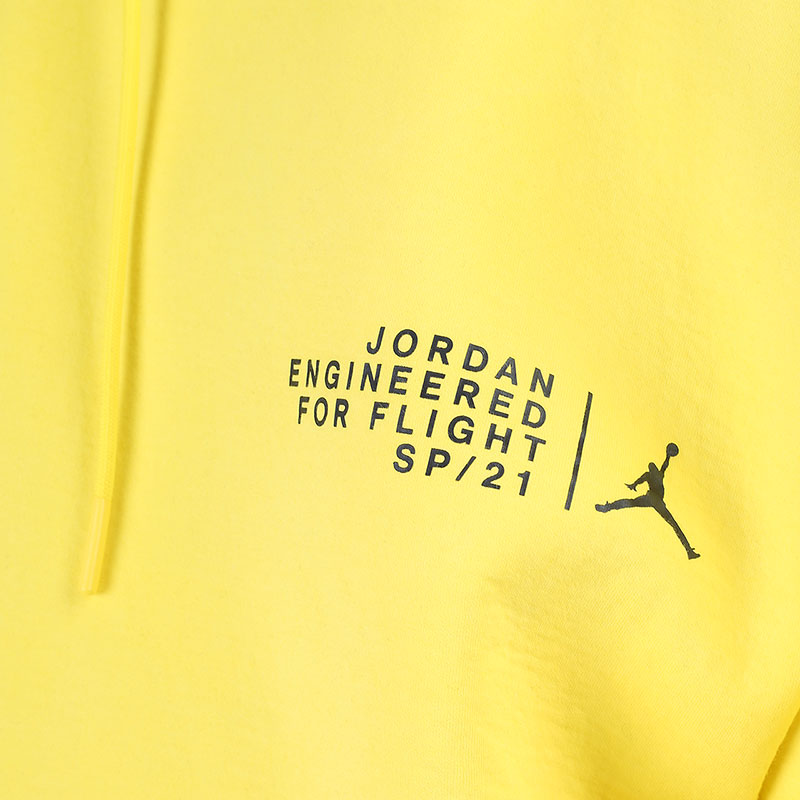 мужская желтая толстовка Jordan 23 Engineered Washed Fleece Hoodie CV2766-731 - цена, описание, фото 2
